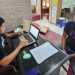 Unit perlindungan perempuan dan Satreskrim Polresta Gorontalo Kota sedang melakukan pemeriksaan terhadap terduga pelaku pencabulan empat orang anak dibawah umur di Kota Gorontalo  foto: istimewa