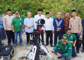 Pelaksanaan rukyatulhilal di Gorontalo dan dipusatkan di Gedung Polairud, Polda Gorontalo, Rabu (23/3/2023) (istimewa)