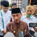 Bupati Gorontalo Nelson saat di wawancarai awak media usai pendampingan Wakil Presiden di masjid Baiturrahman Limboto, Jum'at (14/4/2023) (Foto: Putra)