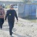 Wali Kota Gorontalo, Marten Taha saat meninjau pembangunan SPAM. (Foto: Humas)