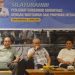 Penjabat Gubernur Gorontalo, Hamka Hendra Noer, berserta jajaran saat silaturahmi bersama sejumlah pimpinan media dan wartawan di Restoran Coffee Toffee, Kota Gorontalo, Rabu malam (12/4/2023). (Foto: Putra/Gopos)