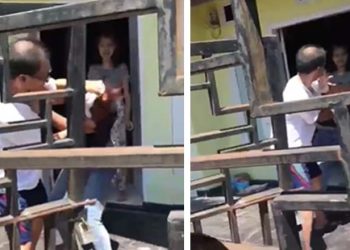 Oknum Pemred adu jotos dengan seorang perempuan