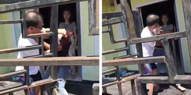 Oknum Pemred adu jotos dengan seorang perempuan