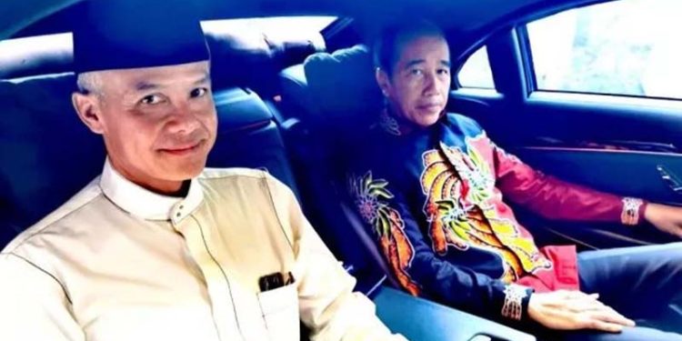 Presiden Joko Widodo (kanan) bersama Ganjar Pranowo (istmewa)
