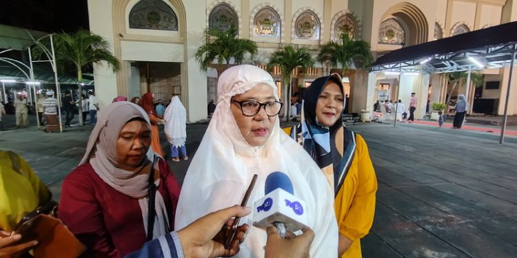 Ulfi Hamid salah satu masyarakat asal SDN 39 Hulonthalangi. (Foto: Putra/Gopos)