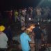 Kondisi Jembatan Upomela, Kecamatan Bongomeme, Kabupaten Gorontalo yang putus akibat diterjang arus sungai.