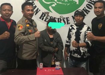 Pelaku Diamankan Satnarkoba Polres Pohuwato, Rabu 26/04/2023 (F Sat Narkoba Pohuwato)