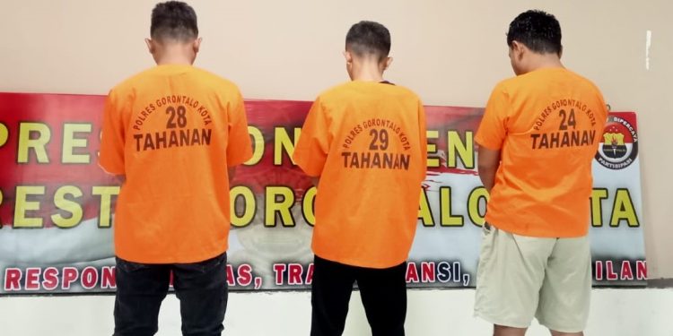 Tiga pemuda di Kota Gorontalo ditangkap Polisi