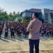 Tahap pemeriksaan administrasi awal para calon siswa yang mendaftar di jalur Akpol, bintara dan tamtama di Polda Gorontalo. (F. Humas Polda)