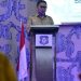 Penjabat Gubernur Gorontalo Hamka Hendra Noer saat memberikan sambutan pada Musyawarah Perencanaan Pembangunan (Musrenbang) dalam rangka penyusunan RKPD Provinsi Gorontalo tahun 2024 yang berlangsung di Hotel Aston, Kota Gorontalo, Senin (10/4/2023). (Foto – Fikry)
