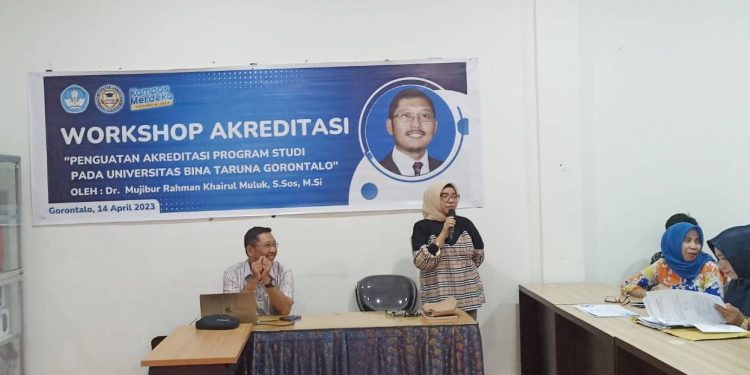 Workshop penguatan akreditasi program studi UNBITA Gorontalo, Jumat (14/4/2023) (hms/unbita)