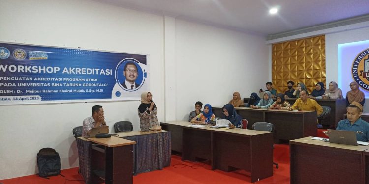 Workshop penguatan akreditasi program studi UNBITA Gorontalo, Jumat (14/4/2023) (hms/unbita)
