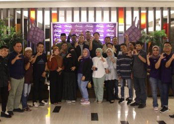 Suasana halal bi halal antara manajemen Hotel Citimall Gorontalo bersama awak media, Jumat (28/4/2023) (istimewa)