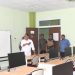 Wakil Rektor Bidang Akademik Dr. Harto Malik, M.Hum., saat meninjau kesiapan fasilitas ujian UTBK-SNBT 2023 (Dok. UNG)