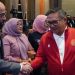 Walikota Gorontalo, Marten Taha mengajak masyarakat untuk ikut mensupport pelaksanaan Asian Mini Football Championship (AMFC) 2023 saat ia melaksanakan kegiatan Drawing Asian Mini Football Championship 2023,Sabtu (6/05/2023). (Foto: Humas)