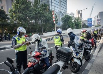 Polisi Lalu Lintas Dilarang Gelar Razia di Jalan Raya. ANTARA FOTO