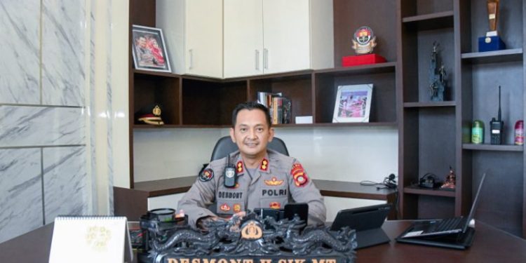 Kabid Humas Polda Gorontalo, AKBP Desmont Harjendro Agitson Putra.