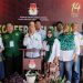 PBB Bone Bolango saat melaksanakan pendaftaran Bacalon anggota DPRD di KPU Bone Bolango, Ahad (14/5/2023).
