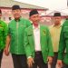 Ketua DPW PPP Provinsi Gorontalo, Nelson Pomalingo, bersama pengurus PPP saat mendaftarkan bacaleg DPRD Provinsi Gorontalo di KPU Provinsi Gorontalo,