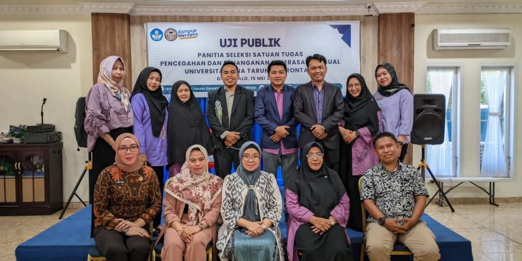 Uji publik panitia seleksi Satgas PPKS UNBITA Gorontalo, Senin (15/5/2023) (Dok. unbita)