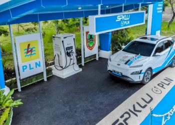 Salah satu SPKLU di Kalimantan. (ilustrasi/PLN)