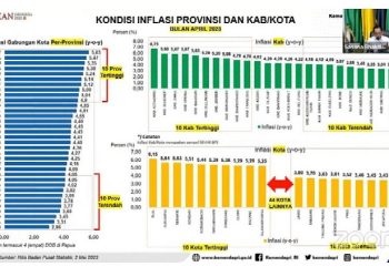 Foto Daftar daerah inflasi (Dok)