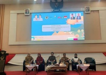 Wakil Wali Kota, Ryan F. Kono menghadiri VLH Kota Layak Kota Gorontalo oleh Kementerian Pemberdayaan Perempuan dan Perlindungan Anak RI, Selasa (23/5/2023)