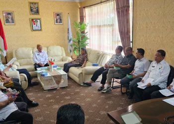 Kunjungan kerja komisi I Deprov Gorontalo di  DPMD Dukcapil Provinsi Gorontalo, Rabu (3/5/2023) (istimewa)