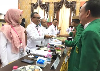 PPP melakukam pendaftaran Bacaleg di KPU Kota Gorontalo, Kamis (11/5/2023)