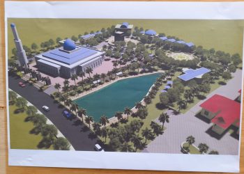 Wajah baru Islamic Center Bone Bolango yang mulai ditata dan dilakukan pembangunan kembali dengan mengintegrasikan bidang keagamaan, pendidikan, kesehatan, hingga sektor UMKM. (Foto Aisiyah/Magang Diskominfo)