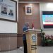 Wakil Bupati Bone Bolango, Merlan S. Uloli saat memberikan sambutan dan arahan pada kegiatan pengukuhan Dewan Pengurus Korpri Bone Bolango periode 2023-2028 di Aula BPMP Provinsi Gorontalo, Selasa (23/5/2023). (Foto Fauzi/Magang Diskominfo)