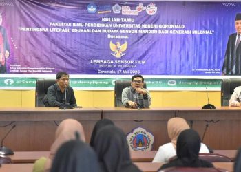 Lembaga Sensor Film Indonesia dihadirkan oleh FIP UNG untuk beri bekal mahasiswa mengenai perfilman Indonesia (dok. ung)