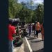 Screenshoot video kecelakaan minibus yang membawa rombongan Alkhairat Moodu yang mengalami kecelakaan tunggal di Kecamatan Mananggu, Boalemo, Senin (1/5/2023).