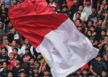 Suporter Timnas Indonesia yang memadati Stadion SUGBK ((Foto. Instagram @pssi))
