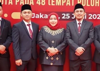 Lima Komisioner KPU Kabupaten Bone Bolango periode 2023-2028. Dok KPU