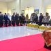 Bupati Pohuwato, Saipul Mbuinga, Rotasi 21 Pimpinan Tinggi Pratama dan pejabat administrator di lingkungan Kabupaten Pohuwato, di Gedung Panua Pohuwato, Jum'at 09/06/2023 (F Humas Pohuwato)