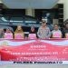 Polres Pohuwato Memberikan Bantuan Sosial Bagi Pengemudi Bentor dan Petugas Kebersihan di Lingkungan Polres Pohuwato, Senin 19/06/2023 (Istimewa)