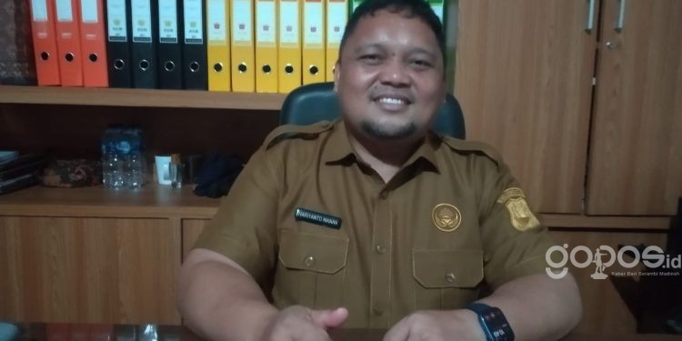 Kepala Badan Keuangan Daerah Kabupaten Gorontalo, Hariyanto Manan. (f. abin/gopos)