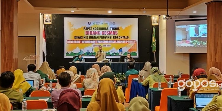Rapat Koordinasi Teknis (Rakontek) Dinas Kesehatan Provinsi Gorontalo diminta melahirkan Tranformasi Layanan Primer.