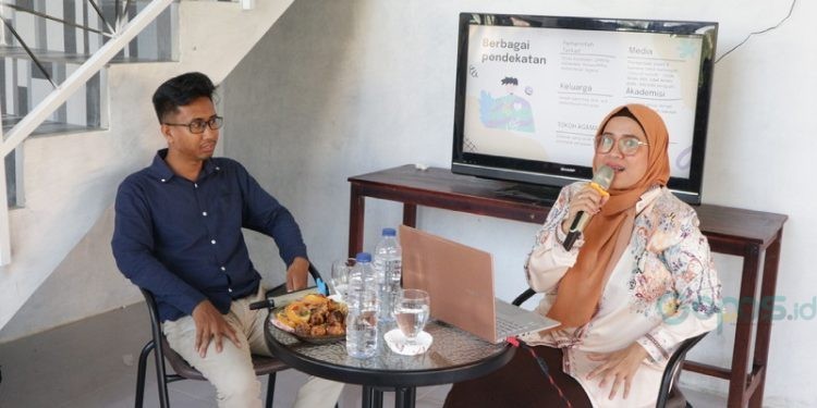 Diskusi Sore "Bunuh Diri Bukan Solusi" di rumah kreatif Gopos.id, Kamis (22/6/2023). (F: Razaq/Gopos)