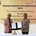 Kapolda Gorontalo Irjen Pol Angesta Romano Yoyol bersama Direktur Utama PT GSM Boyke Poerbaya Abidin usai penandatanganan MoU, Kamis (8/6/2023).