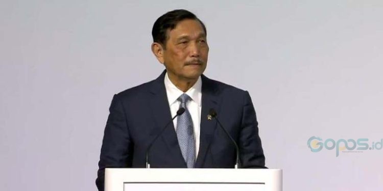 Menko Kemaritiman dan Investasi Luhut Binsar Pandjaitan selaku pengarah delegasi Indonesia dalam negosiasi perjanjian BBNJ. (ANTARA/HO Kemenko Kemaritiman dan Investasi)