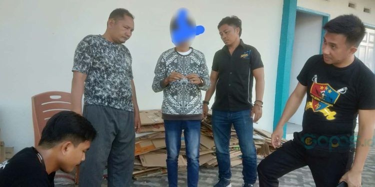 Salah satu warga Pohuwato yang diamankan terkait dugaan kepemilikan narkoba