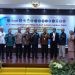 Asisten II Setda Provinsi Gorontalo, Handoyo Sugiharto (tengah) bersama Kepala BNNP Gorontalo dan para rektor/direktur perguruan tinggi se-Gorontalo mencanangkan Kampus Bersih Narkoba atau Kampus Bersinar, Kamis (8/6/2023).