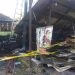 Satu rumah makan menu ayam goreng crispy, QFC Limboto ludes terbakar.(F. Abin/gopos)