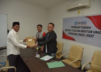 Dr Udin Hamim menjadi pendaftar terakhir bakal calon Rektor UNG.