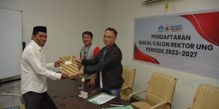 Dr Udin Hamim menjadi pendaftar terakhir bakal calon Rektor UNG.