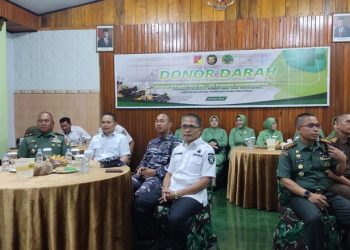 Sekertaris Daerah, Kota Gorontalo Ismail Madjid mengungkapkan giat donor darah dalam rangka HUT Kodam ke-65 memberikan dampak positif dan bermanfaat, Rabu (7/6/2023). 