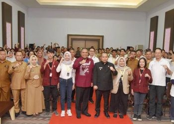 Workshop Masterplan Desa Program Desa Berinovasi yang dilaksanakan pada Senin, 26 Juni 2023 di Aula Pascasarjana UNG (dok. ung)