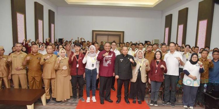 Workshop Masterplan Desa Program Desa Berinovasi yang dilaksanakan pada Senin, 26 Juni 2023 di Aula Pascasarjana UNG (dok. ung)